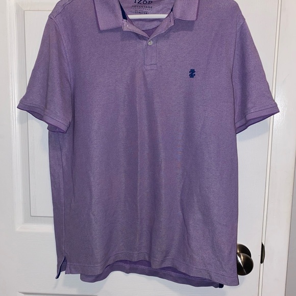 Izod Men's Lavender Polo Shirt - Picture 4 of 5